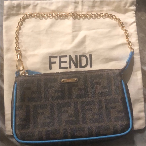 fendi zucca chain pochette